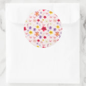 Sticker Rond Plaque de papier de jardin de charme (Sac)