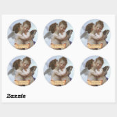 Sticker Rond Plaque de préraphaélite Cupid & Psyche (Feuille)