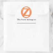 Sticker Rond Plaque d'enregistrement Oz (Sac)