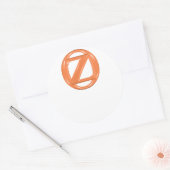 Sticker Rond Plaque d'enregistrement Oz (personnalisable) (Enveloppe)