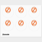 Sticker Rond Plaque d'enregistrement Oz (personnalisable) (Feuille)