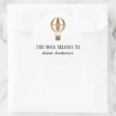 Sticker Rond Plaque d'enregistrement pour bébé simple bébé Gold (Sac)