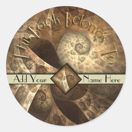 Sticker Rond Plaque friable cannelle et gingembre (Devant)