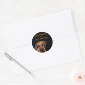 Sticker Rond Plaque géante douce Great Dane (Enveloppe)