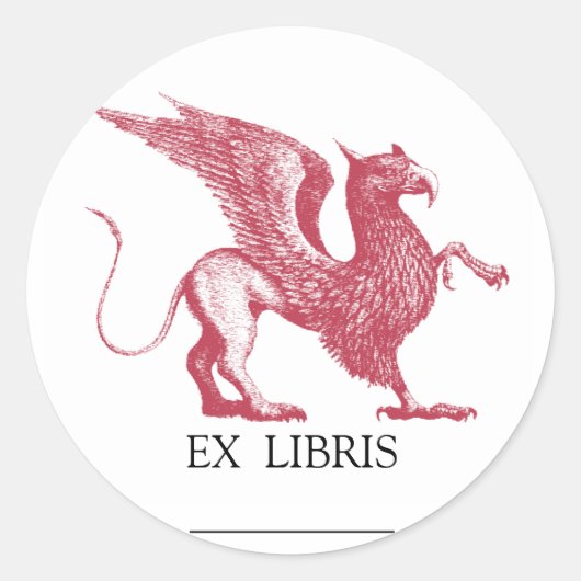 Sticker Rond Plaque Griffin (Devant)