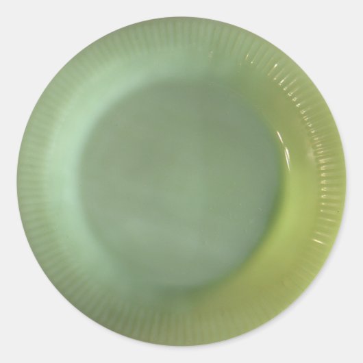 Sticker Rond Plaque Jadeite verte (Devant)