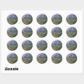 Sticker Rond Plaque Jardin (Feuille)