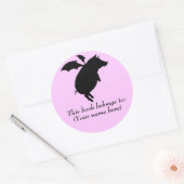 Sticker Rond Plaque-livre volante (Enveloppe)