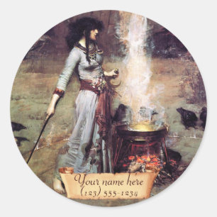 Sticker Rond Plaque pré-Raphaelite du "Cercle magique"