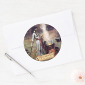 Sticker Rond Plaque pré-Raphaelite du "Cercle magique" (Enveloppe)