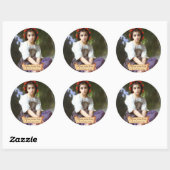 Sticker Rond Plaque pré-Raphaelite "Edge of the brook" (Feuille)
