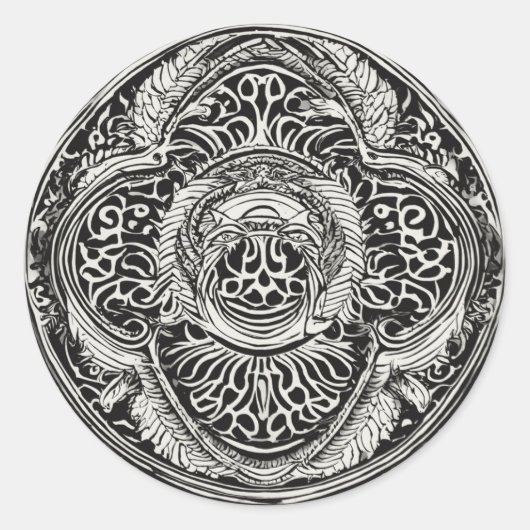 Sticker Rond Plaque ronde (Devant)