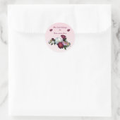 Sticker Rond Plaque Rose ancienne (Sac)