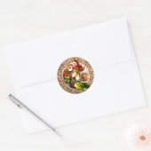 Sticker Rond Plaque Seder & Matazah (Enveloppe)