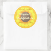 Sticker Rond Plaque tournesol (Sac)