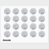 Sticker Rond Plaques Abstraites gris clair (Feuille)