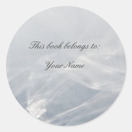 Sticker Rond Plaques Abstraites gris clair (Devant)