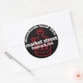 Sticker Rond Plaques de rechange Fredrock Drunkard (feuille de (Enveloppe)