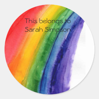 Sticker Rond Plaques du livre de nom