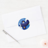 Sticker Rond Plaques du livre de nom (Enveloppe)