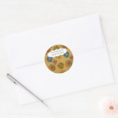 Sticker Rond Plaques du livre de nom (Enveloppe)
