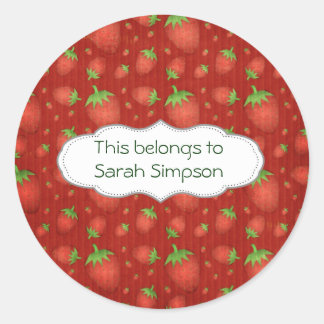 Sticker Rond Plaques du livre de nom