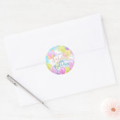 Sticker Rond Plaques en papier d'anniversaire de Balloon Pastel (Enveloppe)