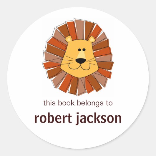 Sticker Rond Plaques Lion (Devant)