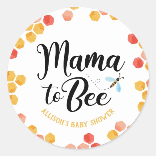 Sticker Rond Plaques papier Mama to BEE (Devant)