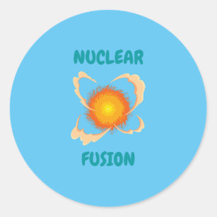 Sticker Rond Plasma de fusion nucléaire