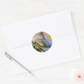 Sticker Rond Plaster Statuette Rose et romans Vincent van Gogh (Enveloppe)