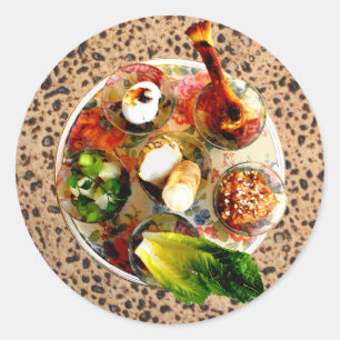 Sticker Rond Plat et Matazah de Seder