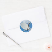 Sticker Rond Plat satellite (Enveloppe)