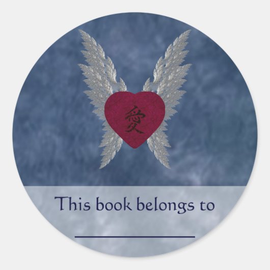 Sticker Rond Plate-forme asiatique Love (Devant)