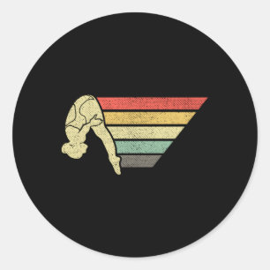 Sticker Rond Plate-forme plongée Springboard