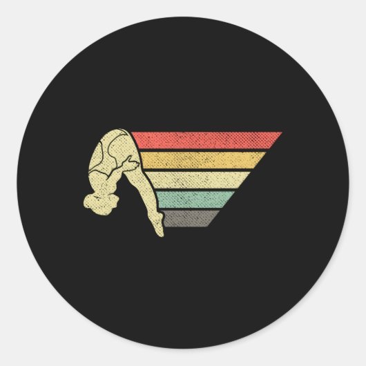 Sticker Rond Plate-forme plongée Springboard (Devant)
