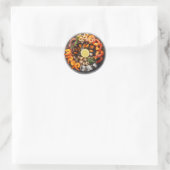 Sticker Rond Plateau de fruits de mer (Sac)