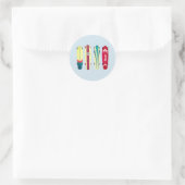 Sticker Rond Platines vintages (Sac)