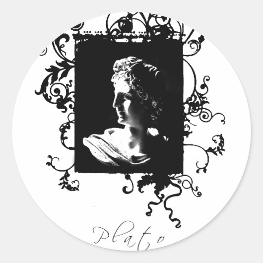 Sticker Rond Platon (Devant)