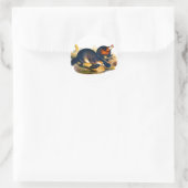 Sticker Rond Platype (Sac)