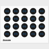 Sticker Rond Play Hard Win Facile (Feuille)