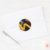 Sticker Rond PLayful, dynamique, moderne, urbain (Enveloppe)