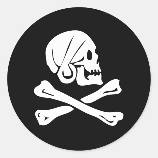 Sticker Rond Plein de blanc (Devant)