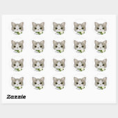 Sticker Rond Pleine lune (Feuille)