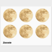 Sticker Rond Pleine lune (Feuille)