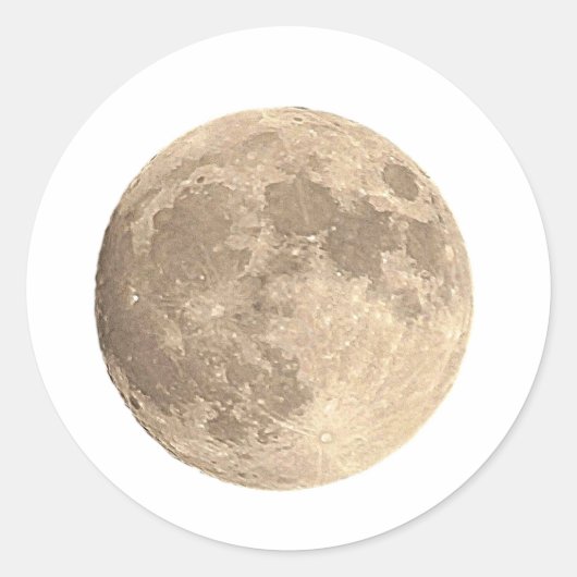 Sticker Rond Pleine lune (Devant)