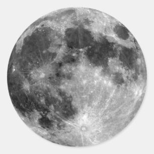 Sticker Rond Pleine lune