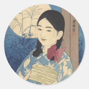 Sticker Rond Pleine lune