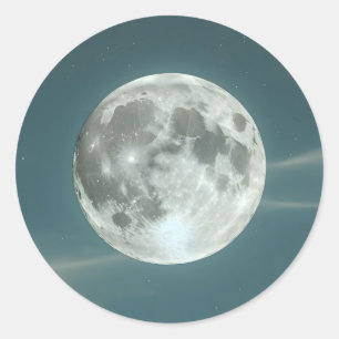 Sticker Rond Pleine lune