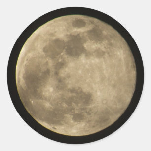 Sticker Rond Pleine lune